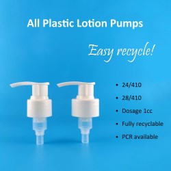 All plastic pumps are now recyclable too!